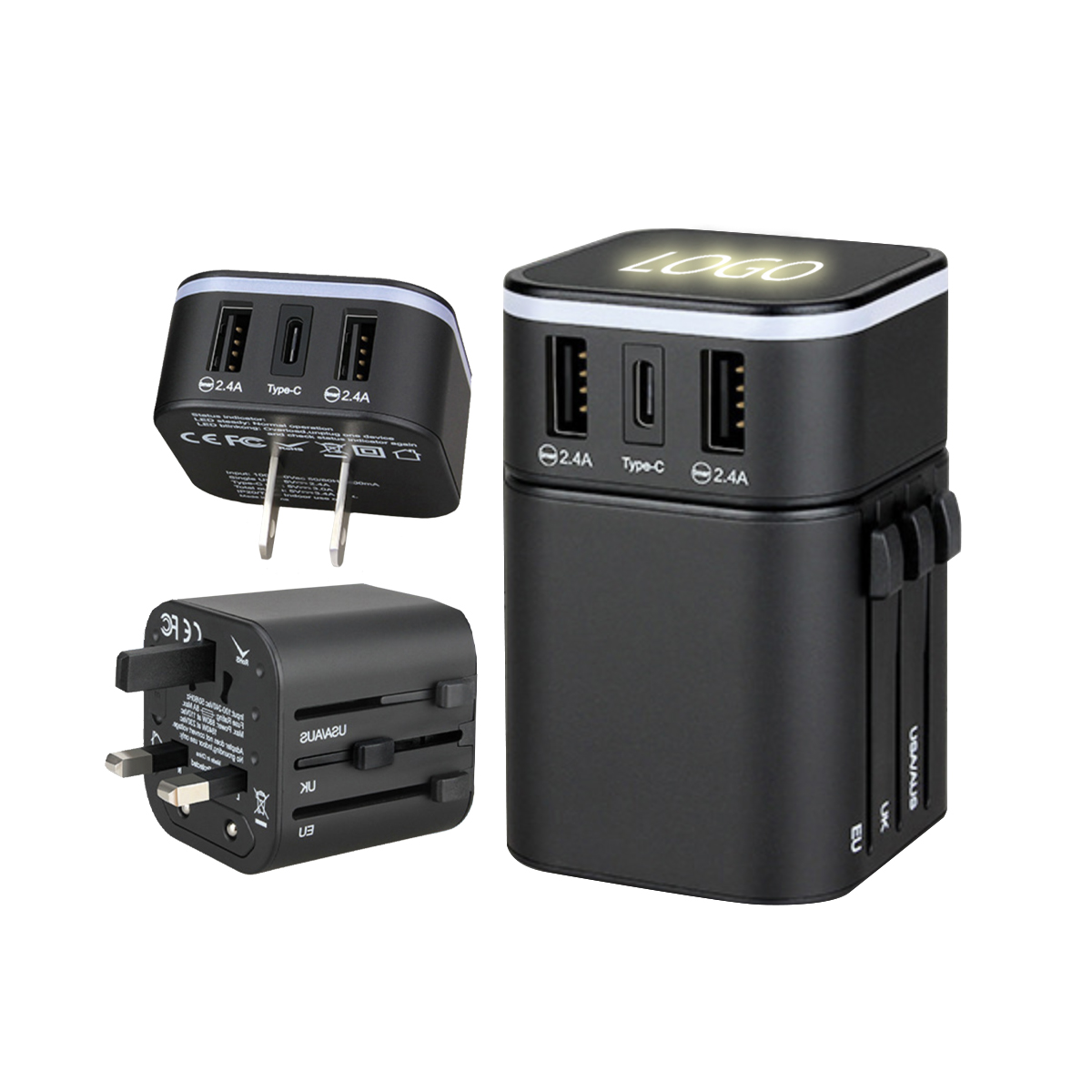 universal travel adapter led